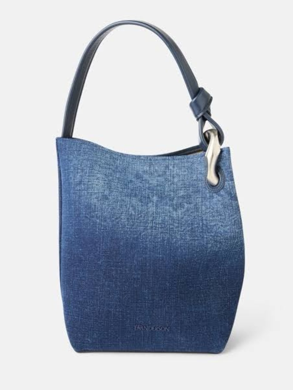 JW Anderson Corner Denim Bucket Bag | Sculptural Hardware | $1050 Retail